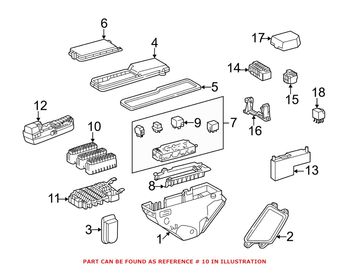 Mercedes Fuse Holder 0025450901